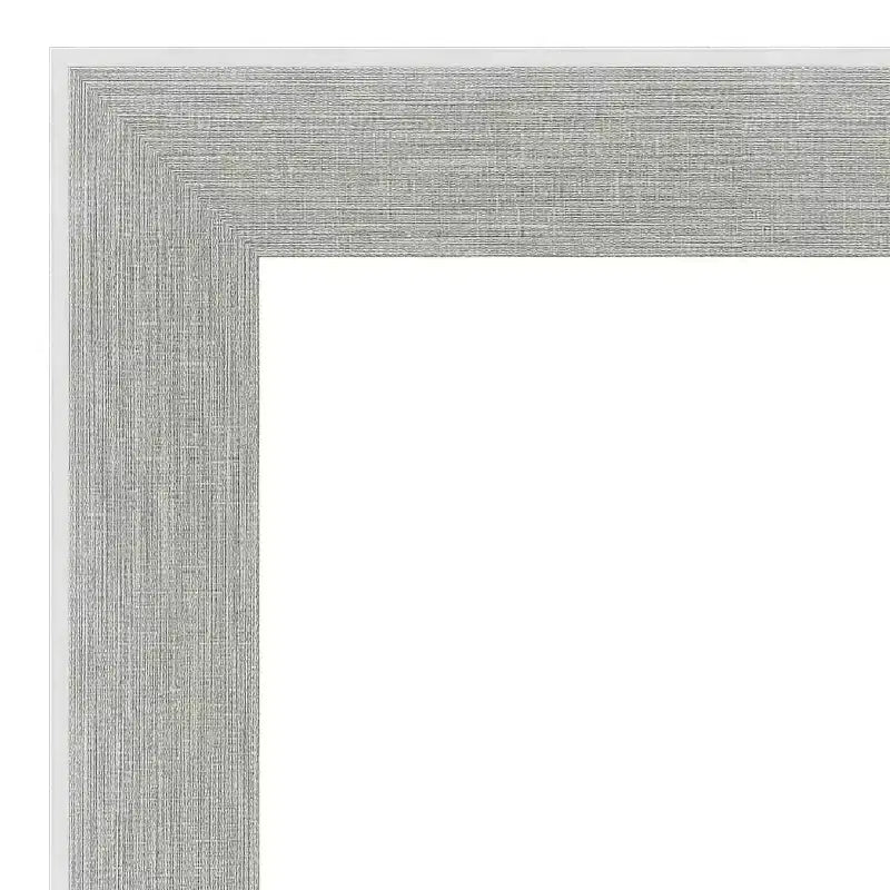 Miroir mural gris lin 58,42 cm x 73,66 cm sans bords biseautés