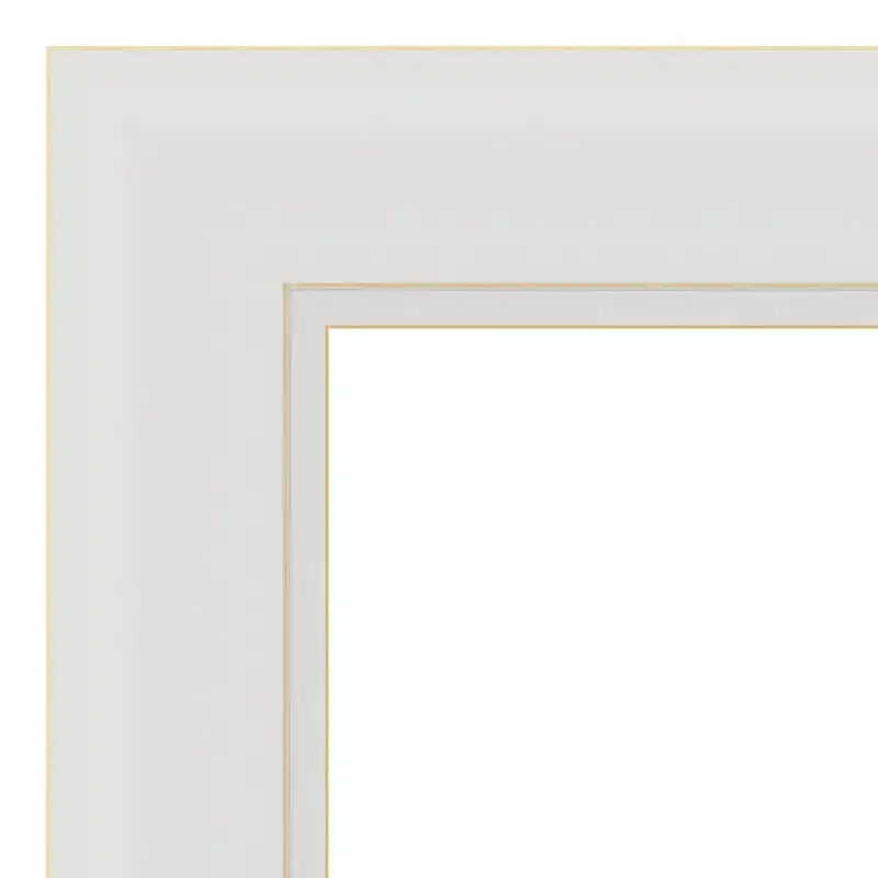 Miroir mural étroit Flair Soft White non biseauté de 22" x 28" – Rectangle moderne
