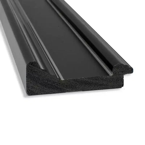 Miroir mural noir à bord droit 106,7 × 76,2 cm