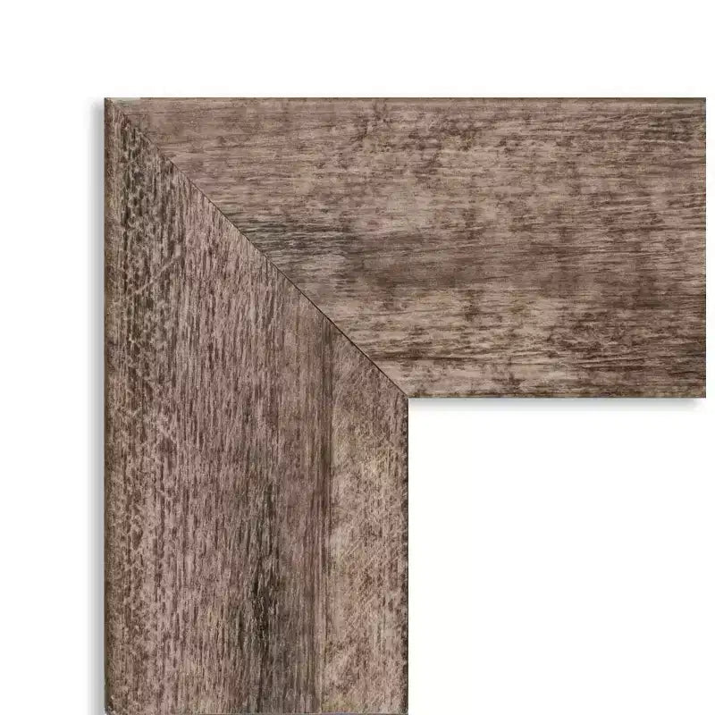 Miroir mural rectangulaire en bois brun chouette, 24" x 30", sans biseau – Moderne