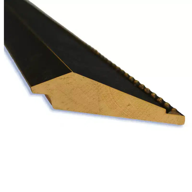 Miroir mural à suspendre en bronze, sans biseau, 18" x 52"