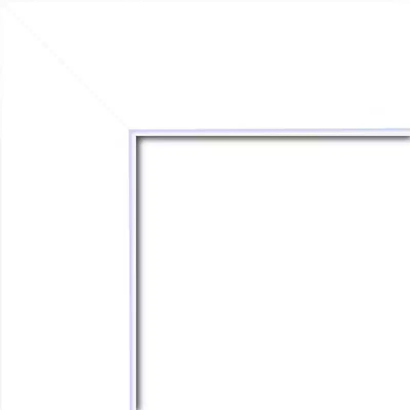 Miroir mural Corvino blanc en bois non biseauté de 58,42 cm x 73,66 cm – Rectangle moderne