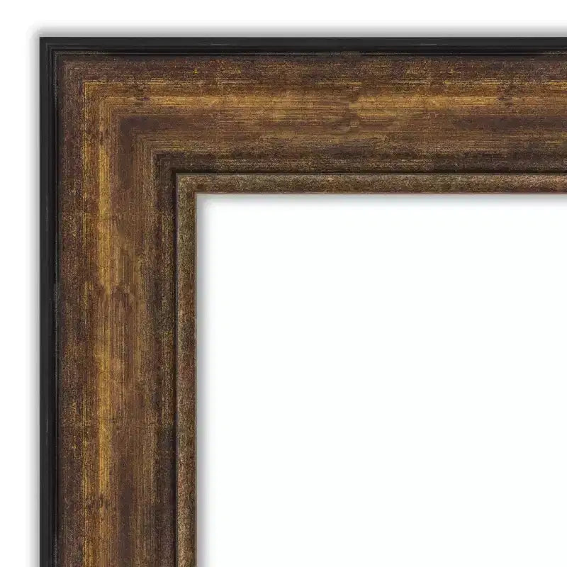 Miroir de porte pleine longueur sans biseau de 22 po x 56 po en bronze de salle de bal
