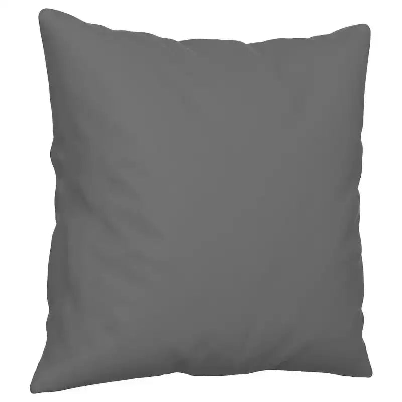 Canapé 3 places avec oreillers – Canapé en tissu microfibre gris foncé