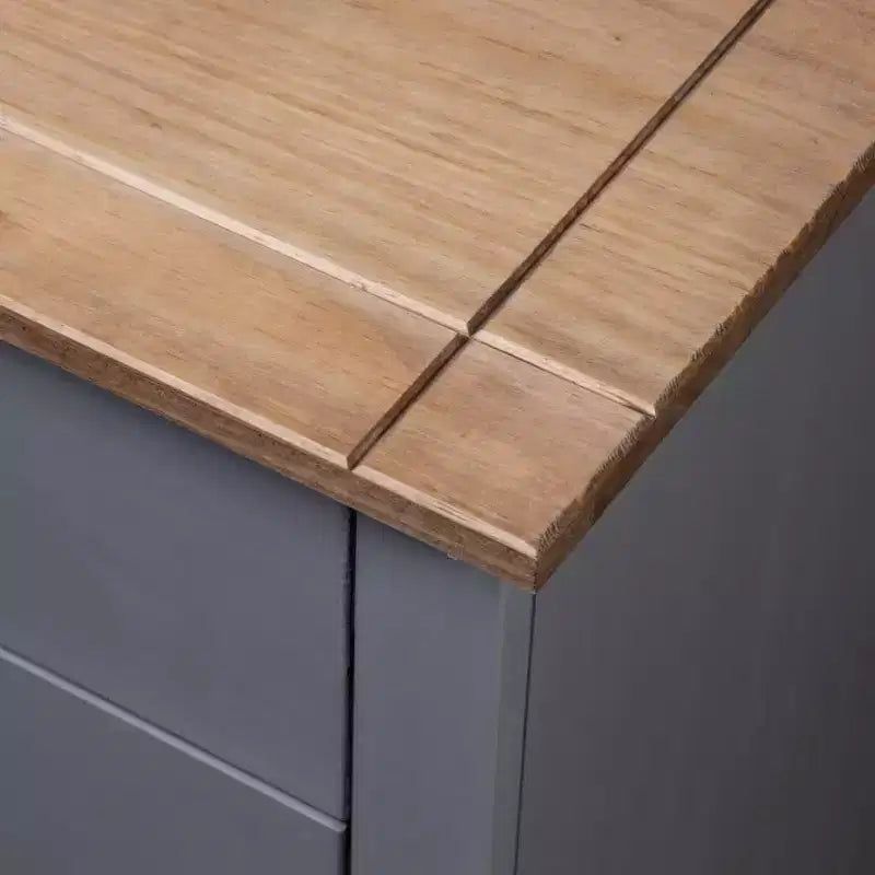Table de chevet à 3 tiroirs – Table de rangement en pin, Gamme Panama