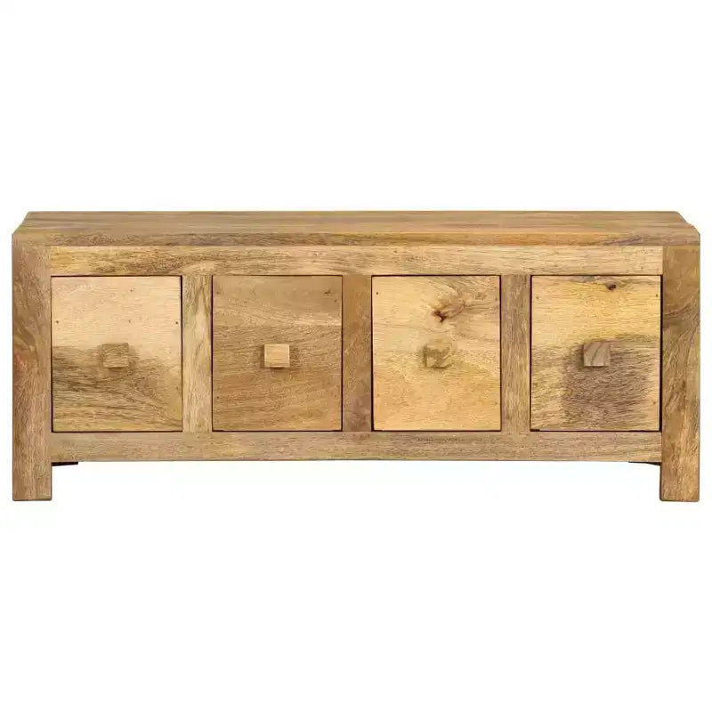 Table basse avec 4 tiroirs 89,9 x 50 x 35 cm Bois de manguier massif