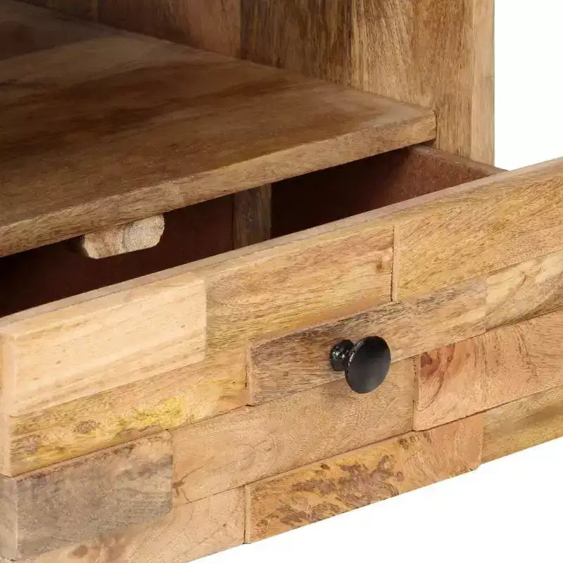 Table basse 89,9 x 50 x 35 cm en bois de manguier massif