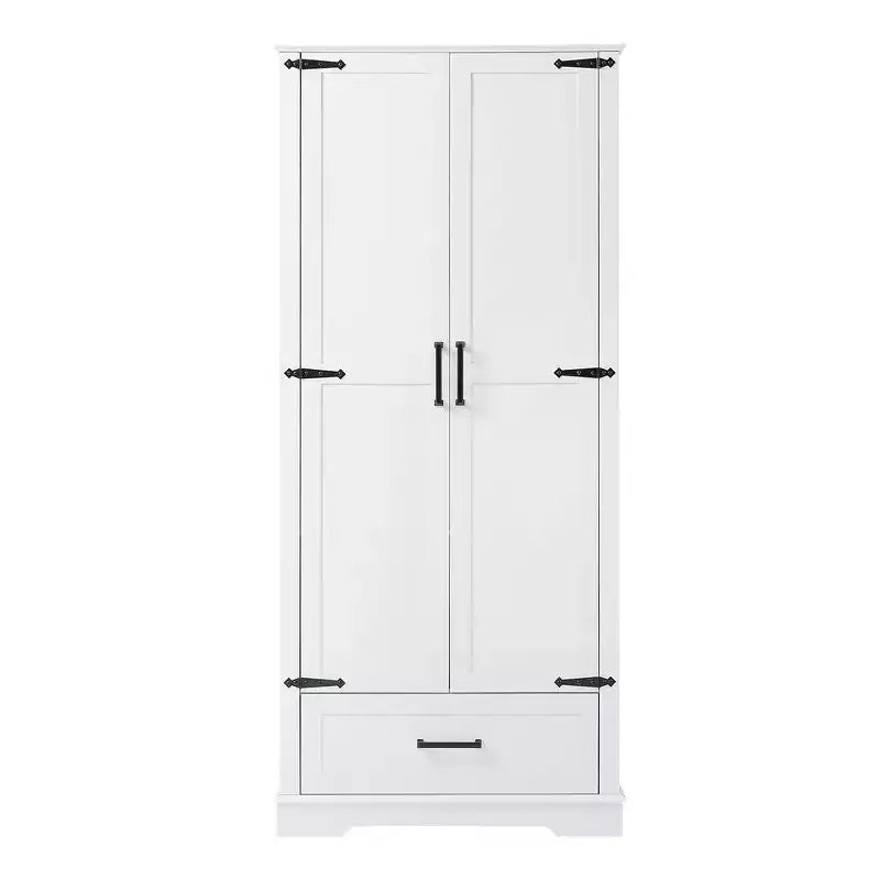 Armoire de rangement de salle de bain haute de 69 po, armoire de rangement de cuisine autoportante avec étagères réglables, armoire de salle de bain d'appoint pour salon, buanderie