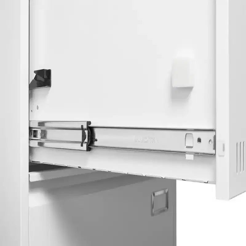 Meuble de classement à 2 tiroirs avec serrure, armoire de classement verticale en métal, armoire de rangement pour dossiers de taille légale/lettre sous le bureau pour le bureau ou la maison