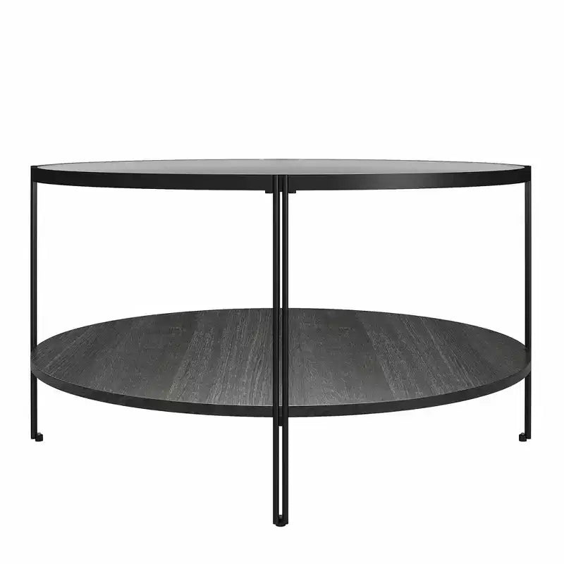 Table basse ronde – Chêne noir
