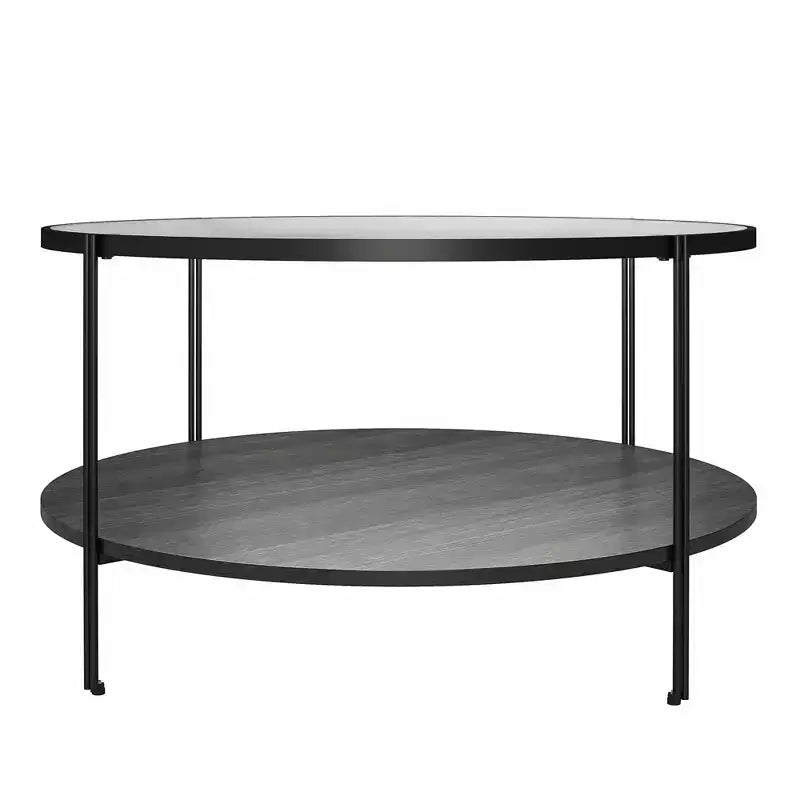 Table basse ronde – Chêne noir