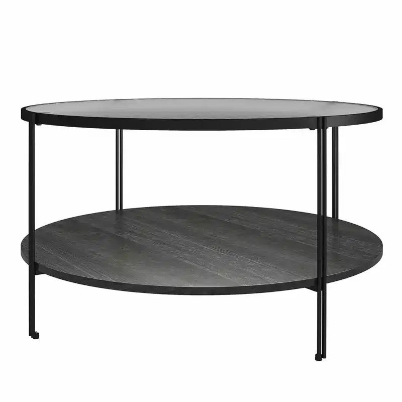 Table basse ronde – Chêne noir