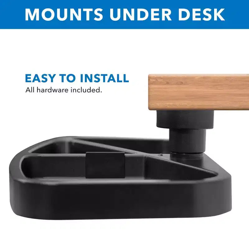 Tiroir de rangement pivotant sous le bureau – Étagère sous-plan ergonomique pour fournitures de bureau