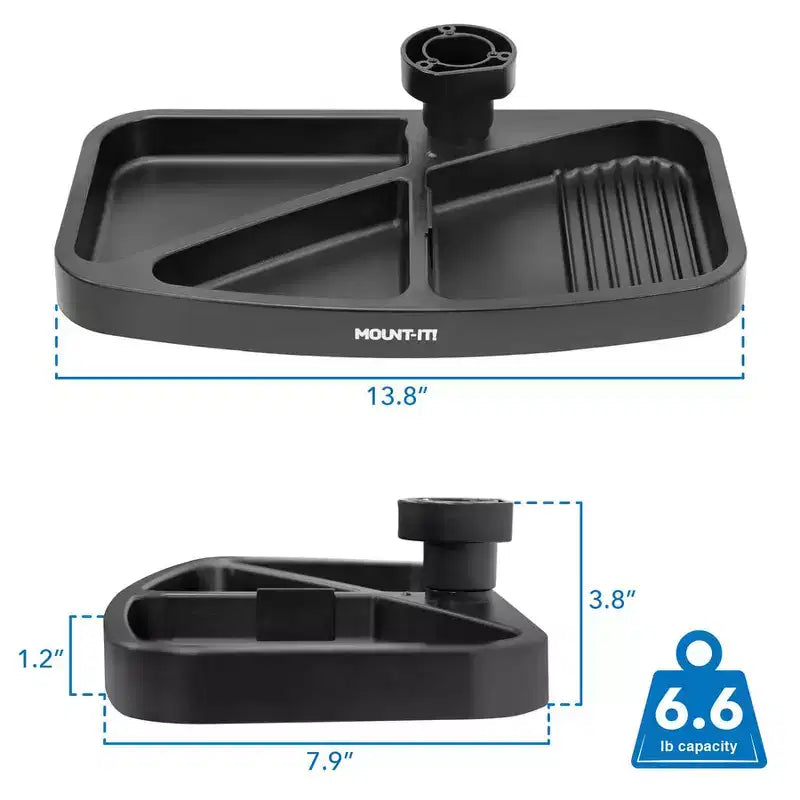 Tiroir de rangement pivotant sous le bureau – Étagère sous-plan ergonomique pour fournitures de bureau