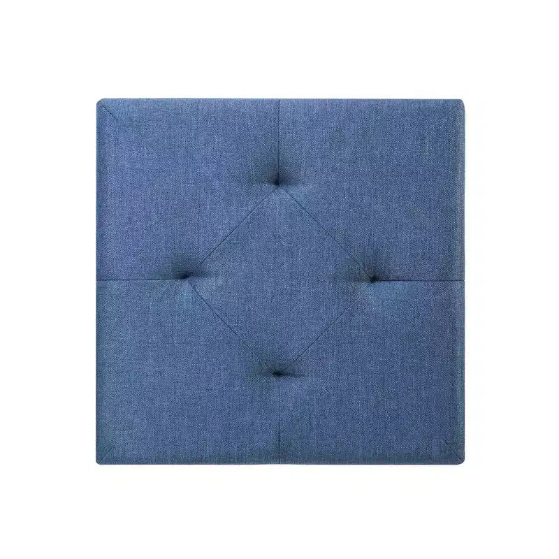 Pouf ottoman pliable avec tiroir de rangement – Repose-pieds et siège cubique